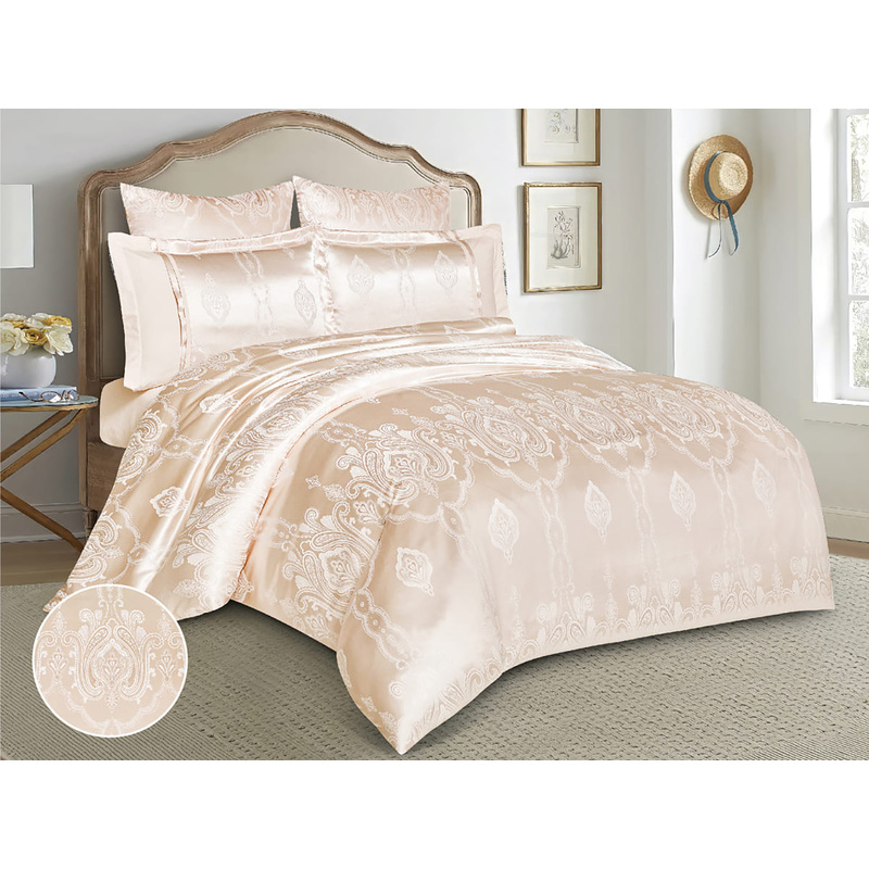 Изображение товара Комплект постельного белья Cleo Satin Jacquard 2-спальное 50x70/70x70 см