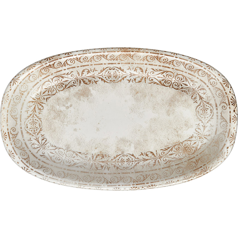 Изображение товара Блюдо для подачи фарфоровое By Bone Antico 24х14 см (6 штук в упаковке)