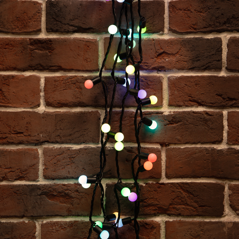 Изображение товара Уличная светодиодная гирлянда Neon-Night Мультишарики 20м 200 светодиодов разноцветная эффект мерца