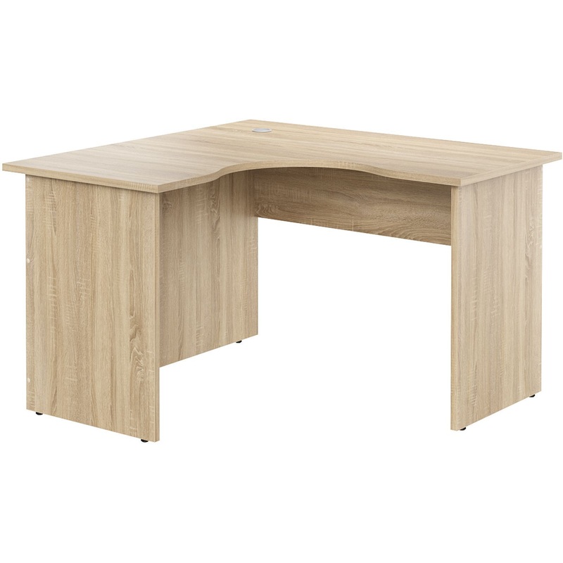 Изображение товара Уценка. Стол угловой Комус Мебель (Easy to lead) Easy One 878.879 левый (дуб сонома, 1200х1200х743 мм)