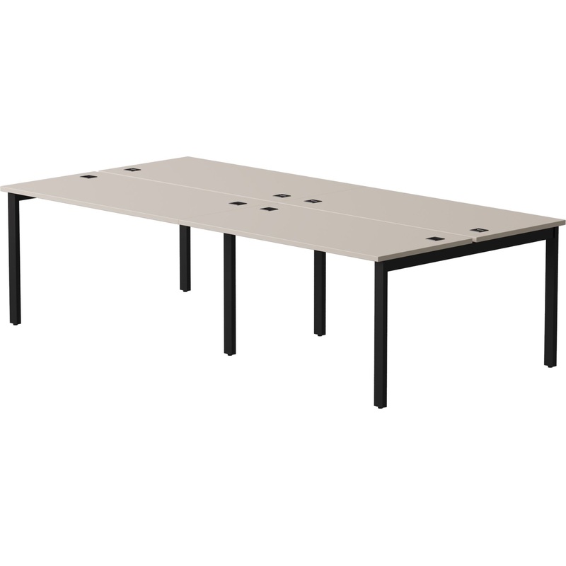 Изображение товара Рабочая станция EVO 254S120GU9005 четырёхместная кашемир/чёрная 3160х1370х755 мм