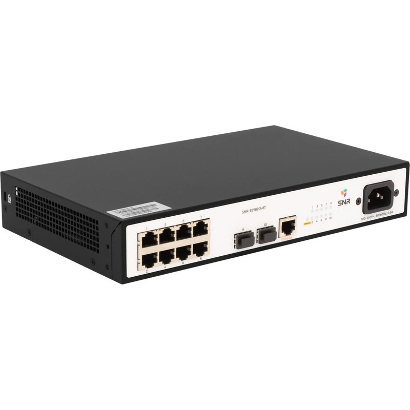 Изображение товара Коммутатор SNR S2982G-8T управляемый 8-портовый 1 Гбит/с Изображение товара Коммутатор SNR S2982G-8T управляемый 8-портовый 1 Гбит/с