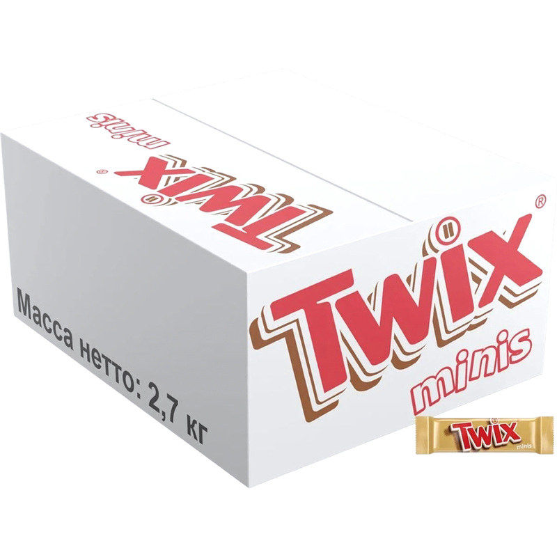 Изображение товара Шоколадный батончик Twix Minis 2.7 кг