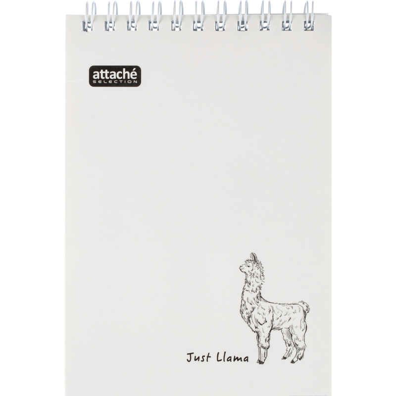 Изображение товара Блокнот Attache Selection Llamas формат А6 с обложкой из картона 80 листов
