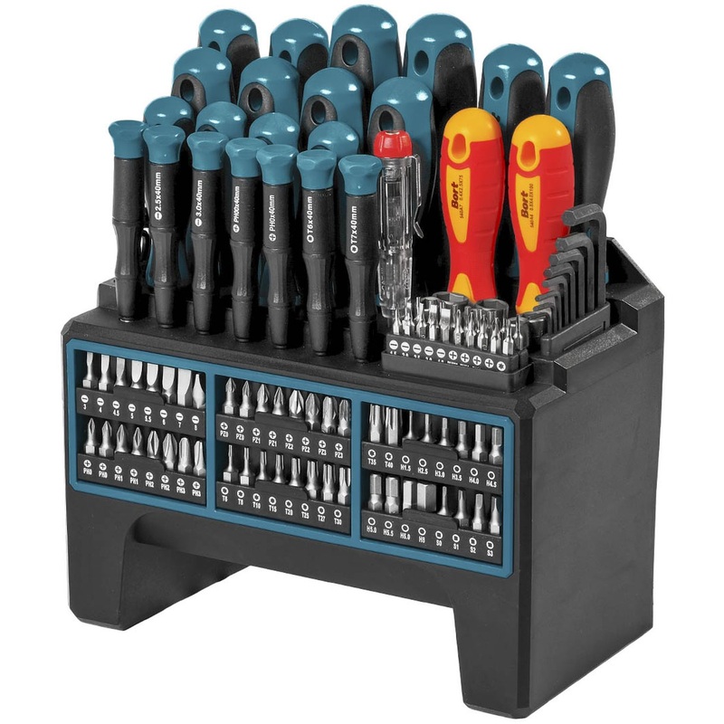 Изображение товара Набор отвёрток Bort BTK-114 с битами 114 предметов профессиональный