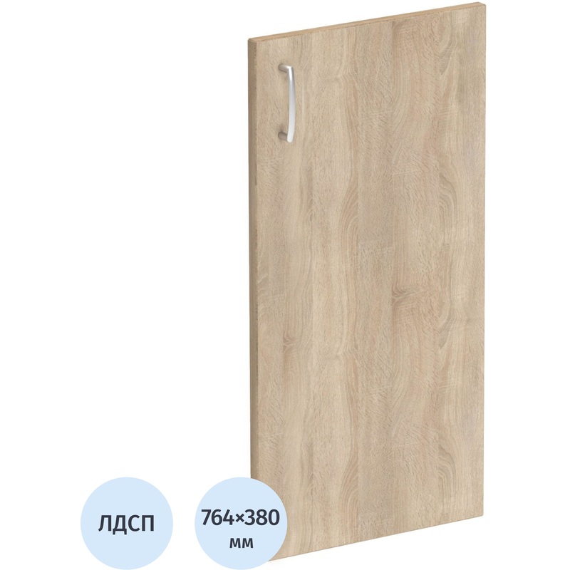 Изображение товара Дверь низкая правая для шкафа Комус Мебель Easy One дуб сонома 764x380 мм