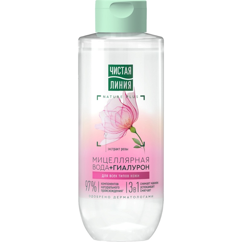 Изображение товара Мицеллярная вода Чистая Линия 3 в 1 смягчающая 400 мл для всех типов кожи