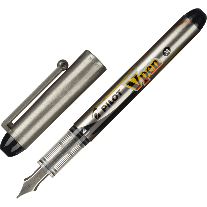 Изображение товара Одноразовая перьевая ручка Pilot SVP-4M V-Pen с черными чернилами