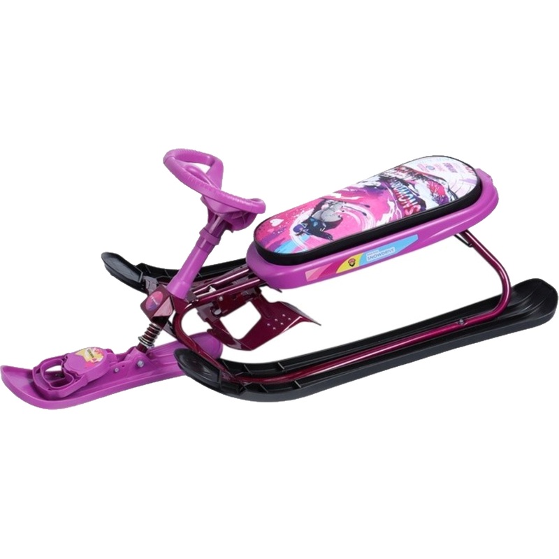 Изображение товара Детский снегокат Nika Кросс Slalom фиолетовый 116x53.5x45 см зимний активный отдых