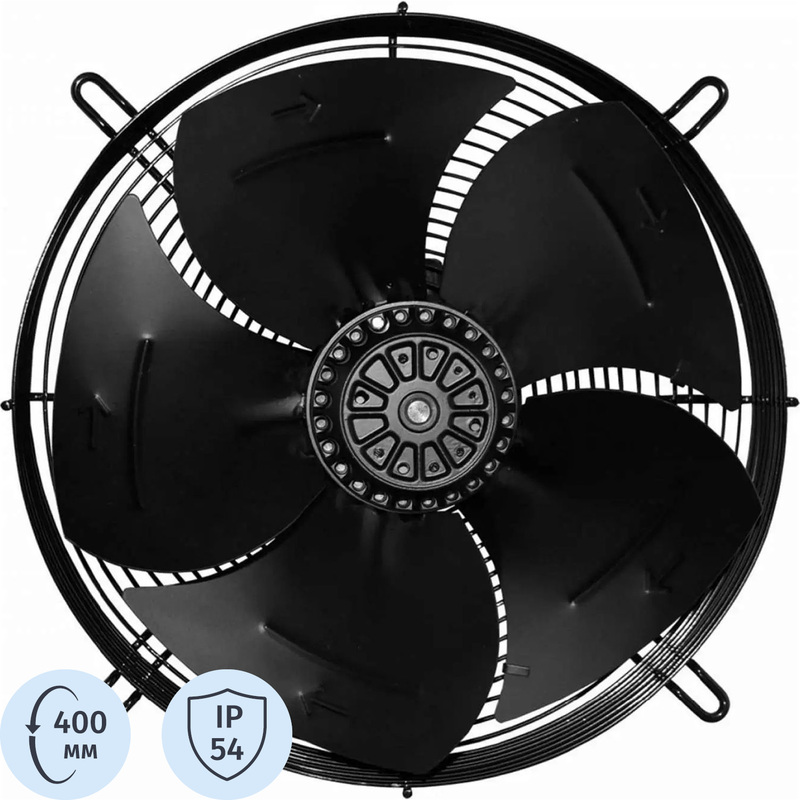 Изображение товара Вентилятор осевой Тепломаш ВО-4М400А 3900 м3ч 400 мм IP54
