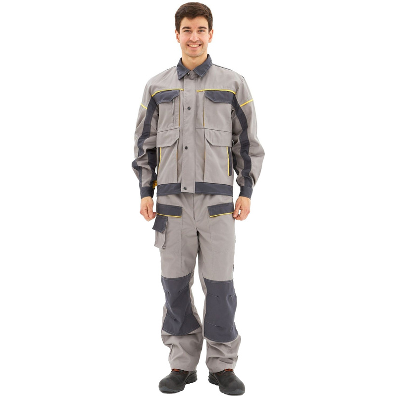 Изображение товара Костюм рабочий летний мужской серый/светло-серый л31-КБР 60-62