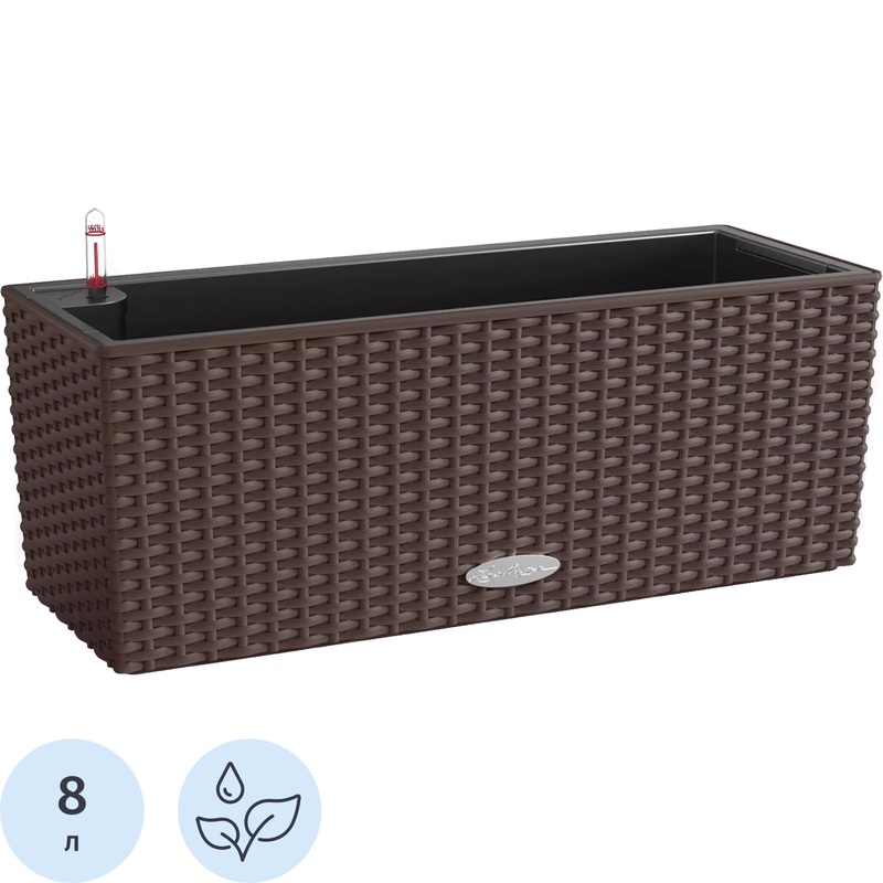 Изображение товара Кашпо с автополивом Lechuza Balconera Cottage 50 11 л мокко