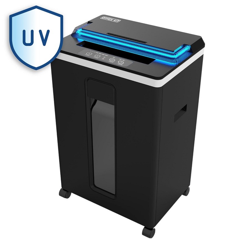 Изображение товара Уничтожитель документов Office Kit S165UVCD уровень Р-5 корзина 22 л компакт-диски карты