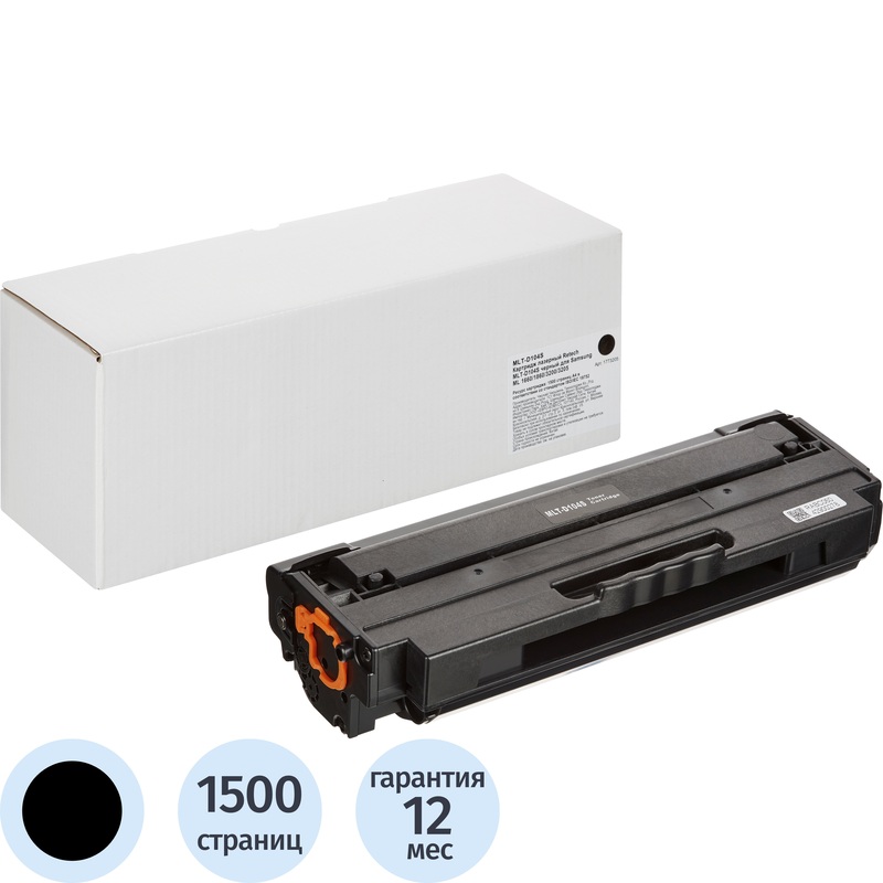 Изображение товара Лазерный картридж Retech MLT-D104S SU748A для Samsung черный совместимый