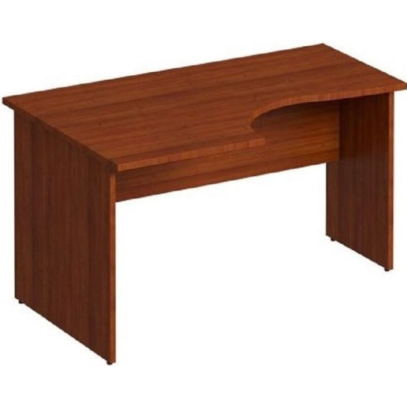 Изображение товара Эргономичный левый рабочий стол Комфорт К.132 ОФ из ЛДСП орех французский