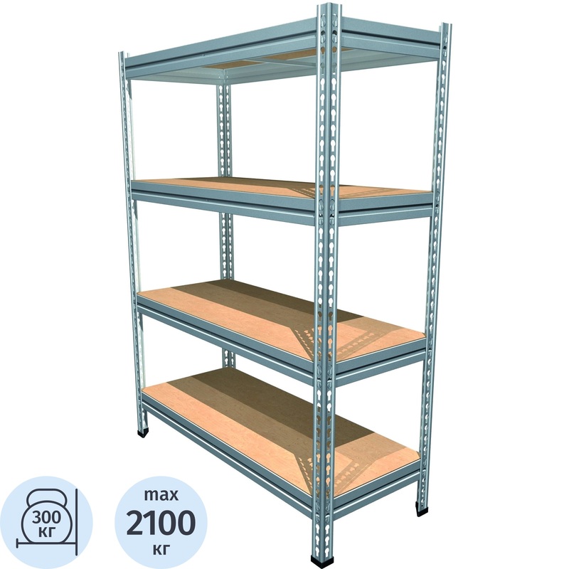 Изображение товара Стеллаж металлический Пакс МС-Т 15514-2.0 с 4 полками