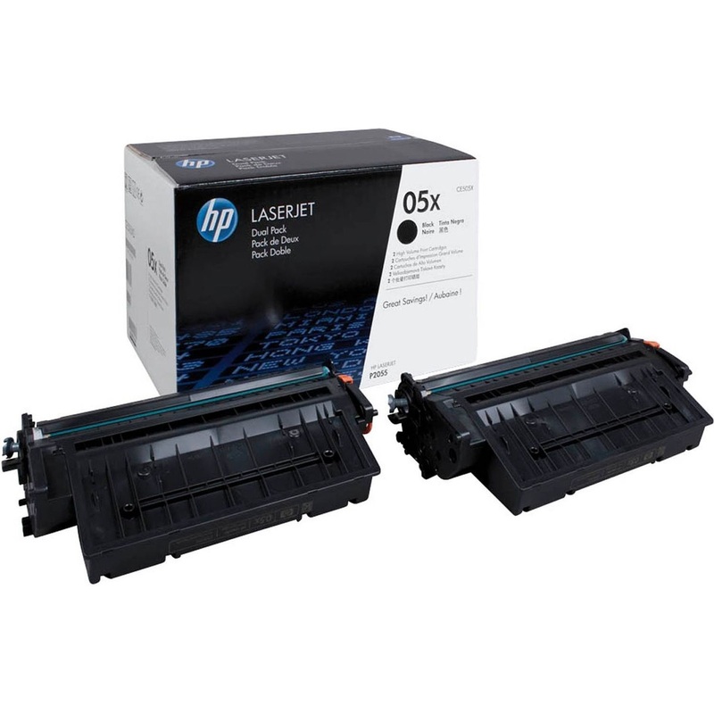 Изображение товара Лазерный картридж HP 05X CE505XD черный повышенной емкости двойная упаковка