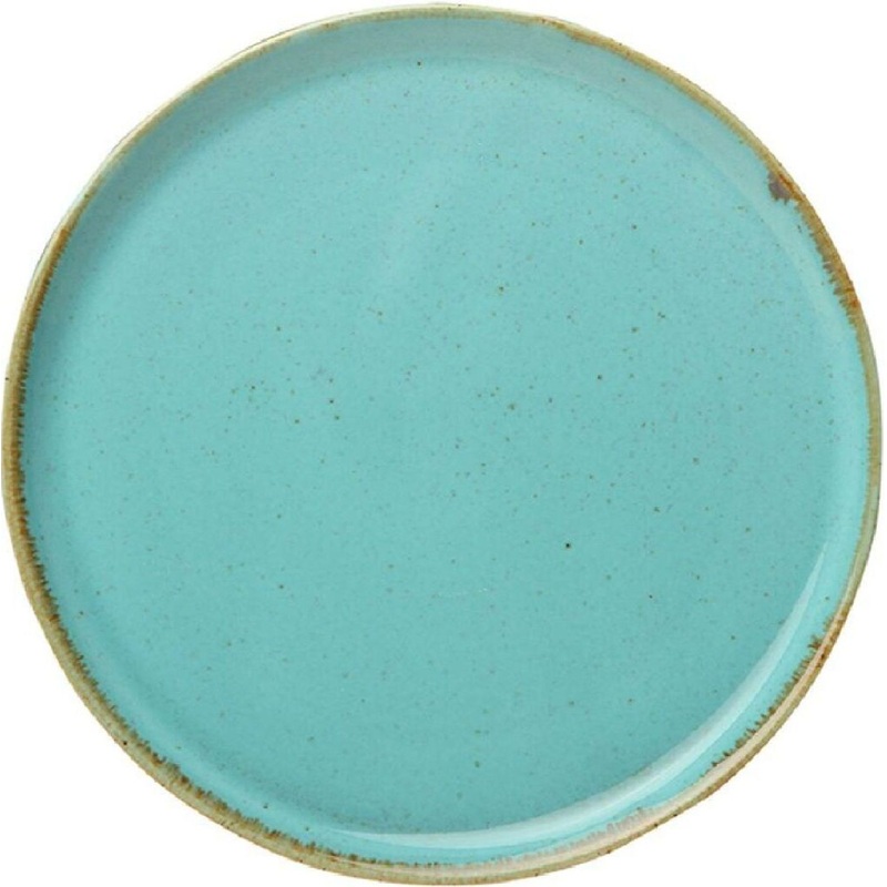 Изображение товара Набор из 12 бирюзовых фарфоровых обеденных тарелок Porland Seasons 20 см