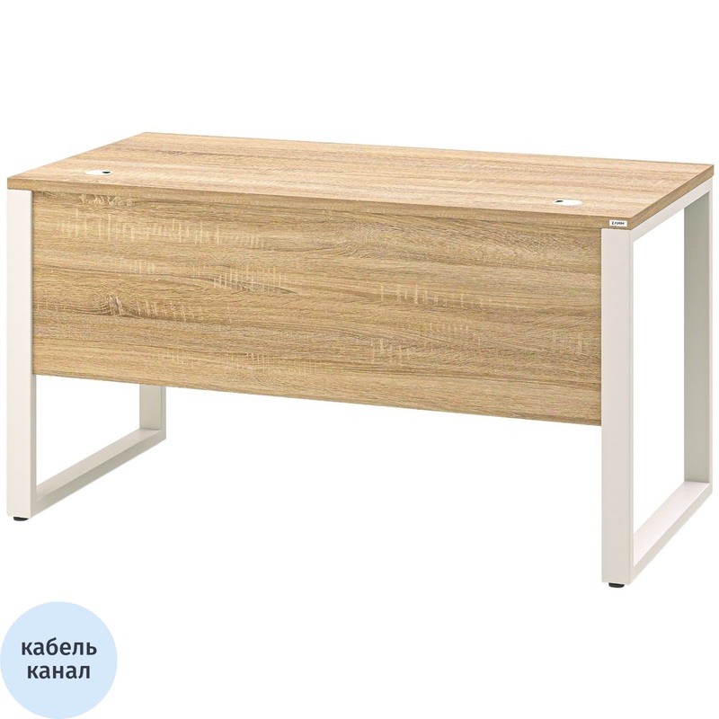 Изображение товара Стол письменный Zamm Зета 10795 дуб бардолино/белый 1400х700х745 мм