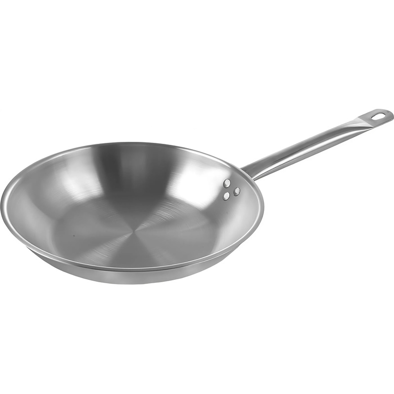 Изображение товара Нержавеющая стальная сковорода 27.5 см для профессиональной кухни