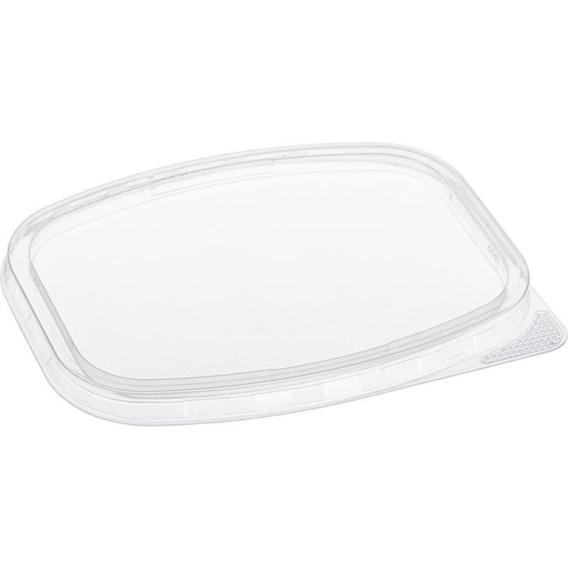 Изображение товара Уценка. Крышка для контейнера К-139 прозрачная 139x102 мм (500 штук в упаковке)