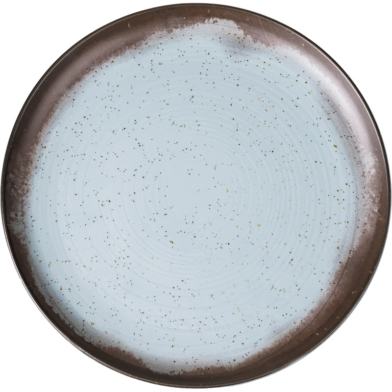 Изображение товара Тарелка обеденная Oxford FLAT Shape PACIFICO керамика 26 см мятно-голубая