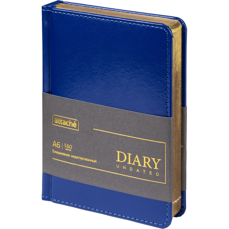 Изображение товара Ежедневник недатированный Attache Gold искусственная кожа А6 160 листов