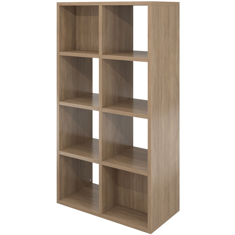 Изображение товара Стеллаж для документов Дублин дуб кофейный 800х400х1500 мм современный дизайн