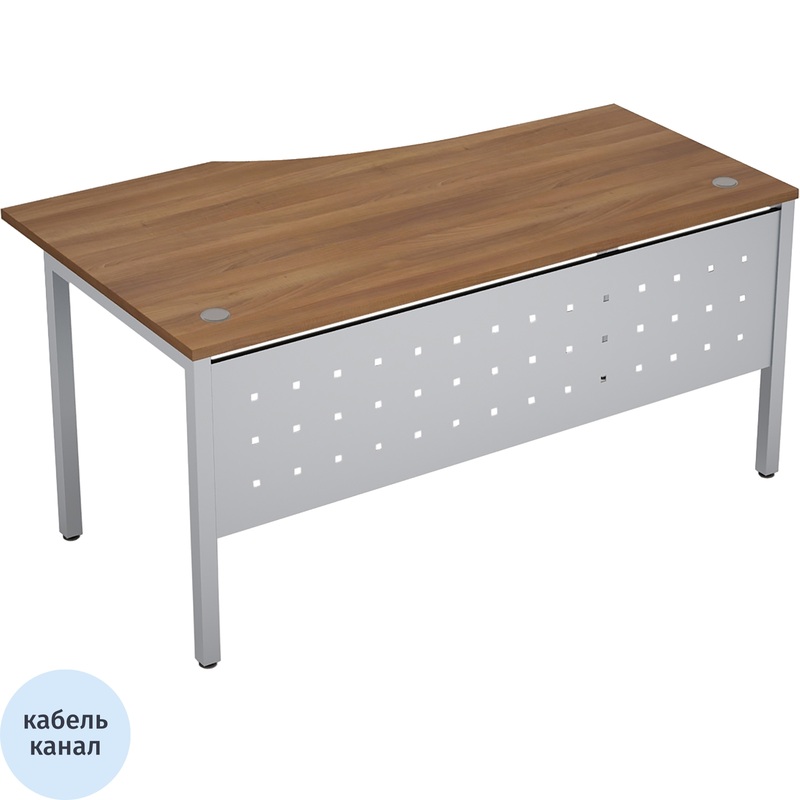 Изображение товара Эргономичный левый стол Avance 6МК.020 с кабель-каналом, регулировкой высоты и модели 1600х900 мм