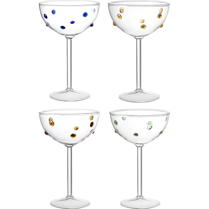 Изображение товара Набор креманок Liberty Jones Pom-pon 225 мл 4 шт стекло декоративный дизайн