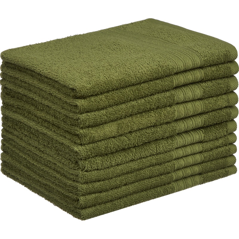 Изображение товара Лускан махровое полотенце 40х70 см оливковое 10 штук