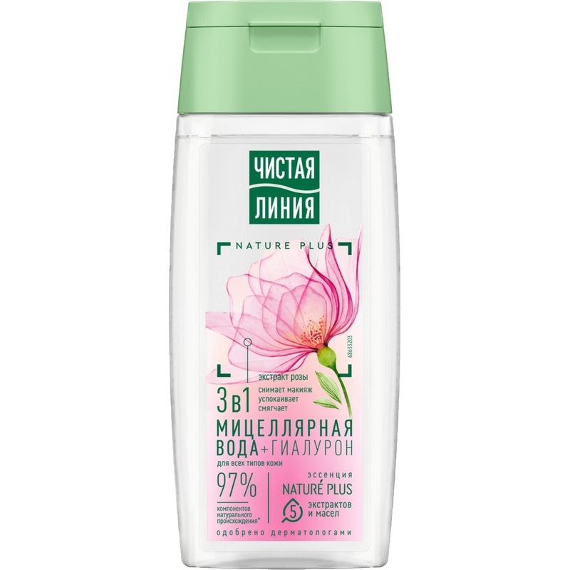 Изображение товара Мицеллярная вода Чистая Линия 3 в 1 100 мл для всех типов кожи