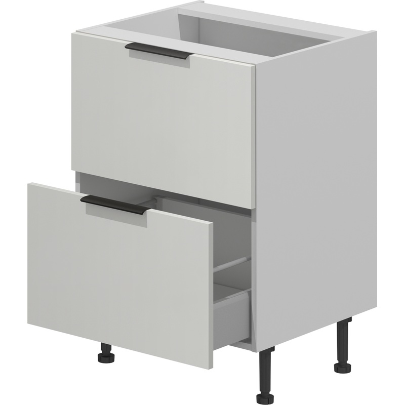 Изображение товара Кухонный шкаф напольный со выдвижными ящиками VOK B2DW 72 45 белый