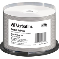Диск DVD-R Verbatim 4.7 ГБ 16x cake box 43755 (50 штук в упаковке)