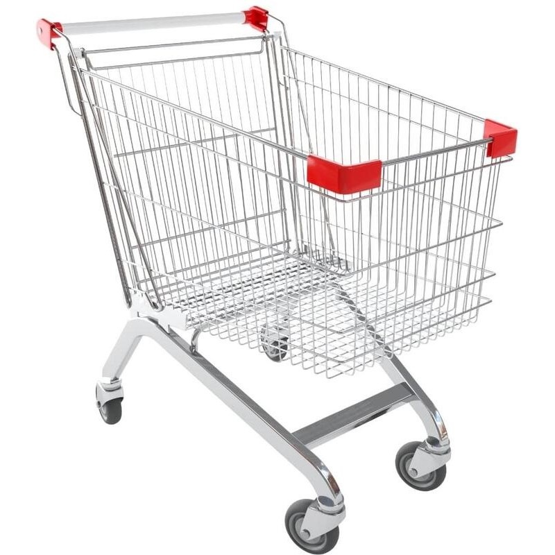 Изображение товара Тележка покупательская А240 БССРЗП с прочной стальной конструкцией