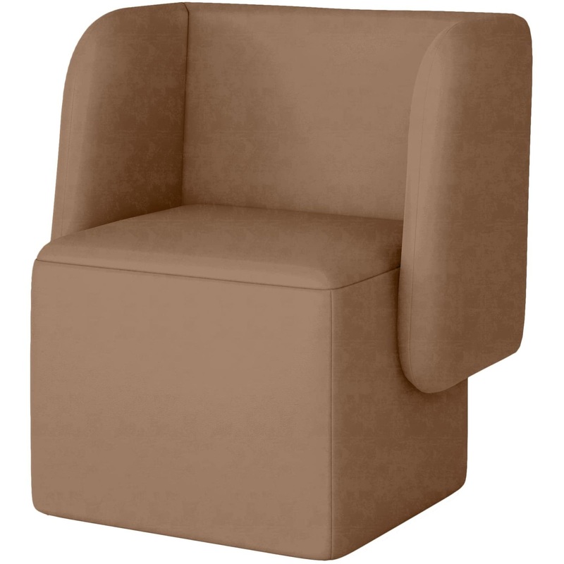 Изображение товара Кресло Стримлайн Д5-01 коричневое для общественных помещений