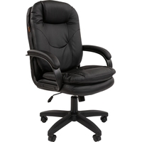 Кресло для руководителя Chairman 668 LT чёрное (экокожа, пластик)