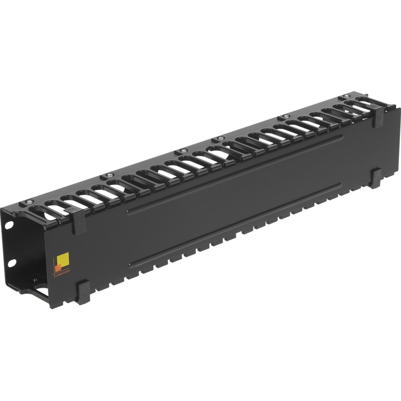 Изображение товара Кабельный органайзер Lanmaster LAN-ORG/CV-2U черный 1 шт