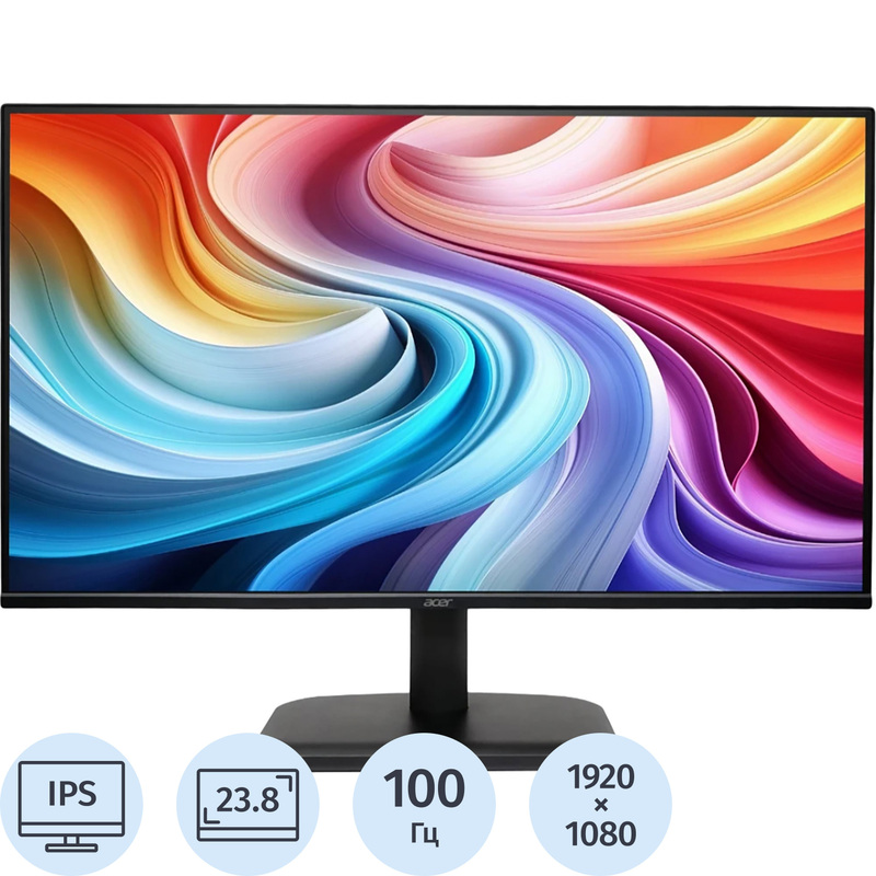 Изображение товара Монитор Acer EK241YGbi 23.8" Full HD с IPS и AMD FreeSync Изображение товара Монитор Acer EK241YGbi 23.8" Full HD с IPS и AMD FreeSync