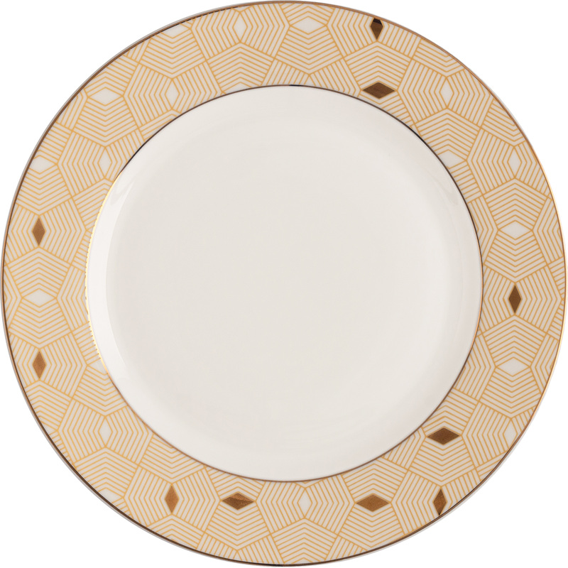 Изображение товара Десертная тарелка Nadoba Mari Gold 19 см фарфор элегантный дизайн