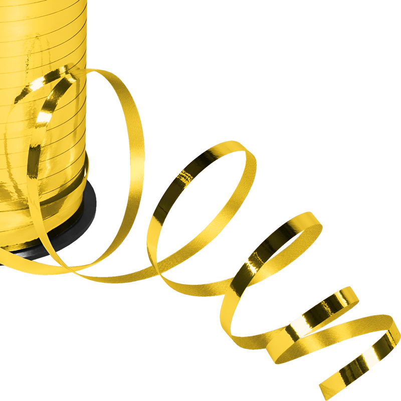 Изображение товара Золотистая упаковочная лента Патибум 250м x 0.5см для украшений подарков