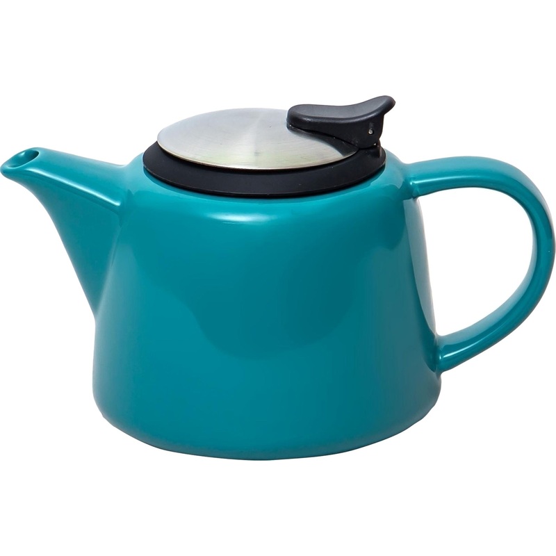Изображение товара Заварочный чайник Elrington Феличита 600 мл керамика бирюзовый с ситечком