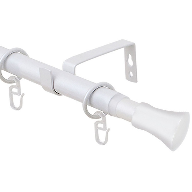 Изображение товара Карниз для штор однорядный Гиро телескопический жемчуг 160-320 см металлик