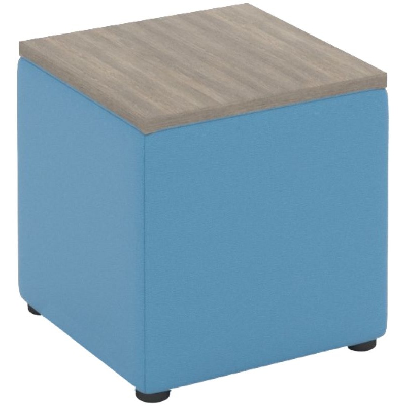 Изображение товара Модуль-стол Tetris 1М 1T синий серо-бежевый искусственная кожа Россия