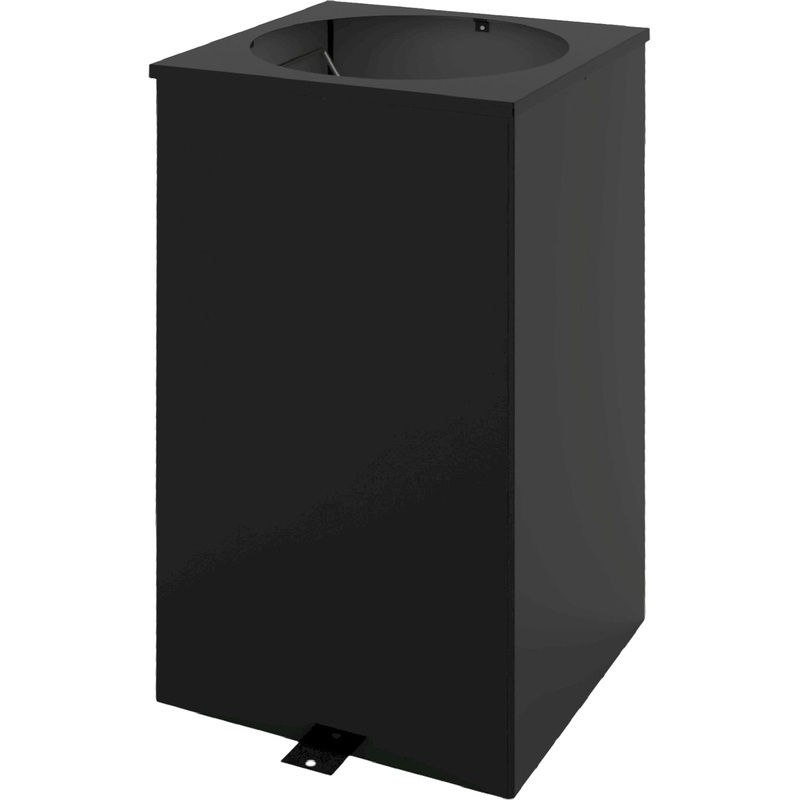 Изображение товара Урна уличная Квадро-24 80 л оцинкованная сталь матовая