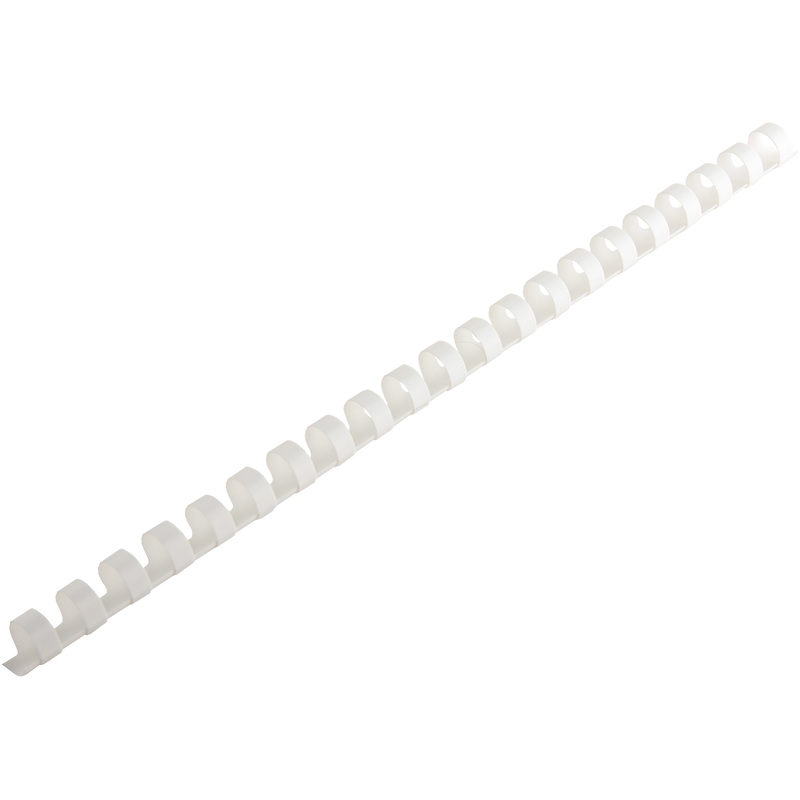 Изображение товара Пластиковые пружины для переплета Attache 12 мм белые 100 штук
