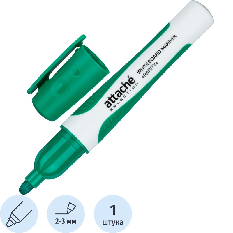 Изображение товара Маркер для досок Attache Selection Rarity зеленый 2-3 мм круглый наконечник