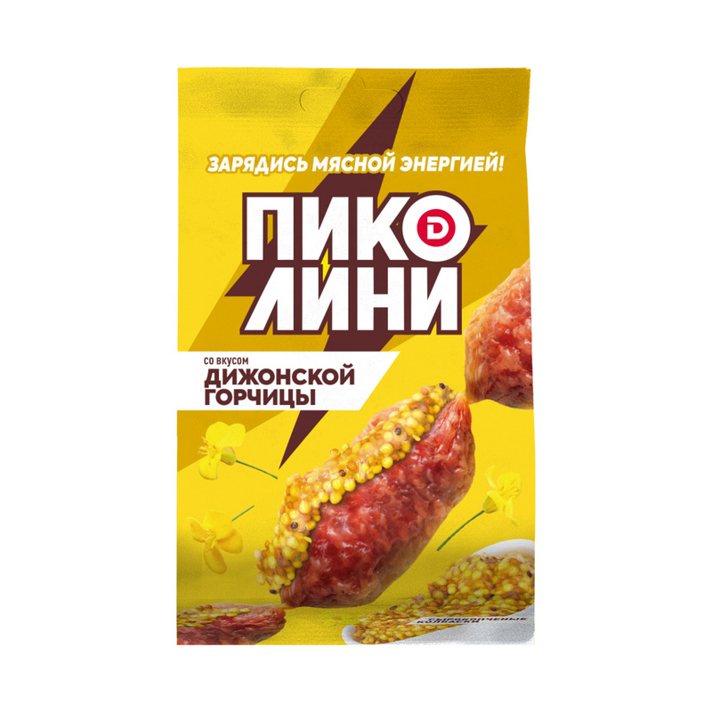 Изображение товара Колбаски Дымов Пиколини Дижонская горчица сырокопчёные 50 г