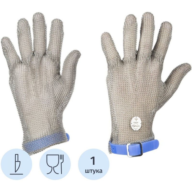 Изображение товара Перчатка кольчужная Certaflex Prima для защиты от порезов и проколов L