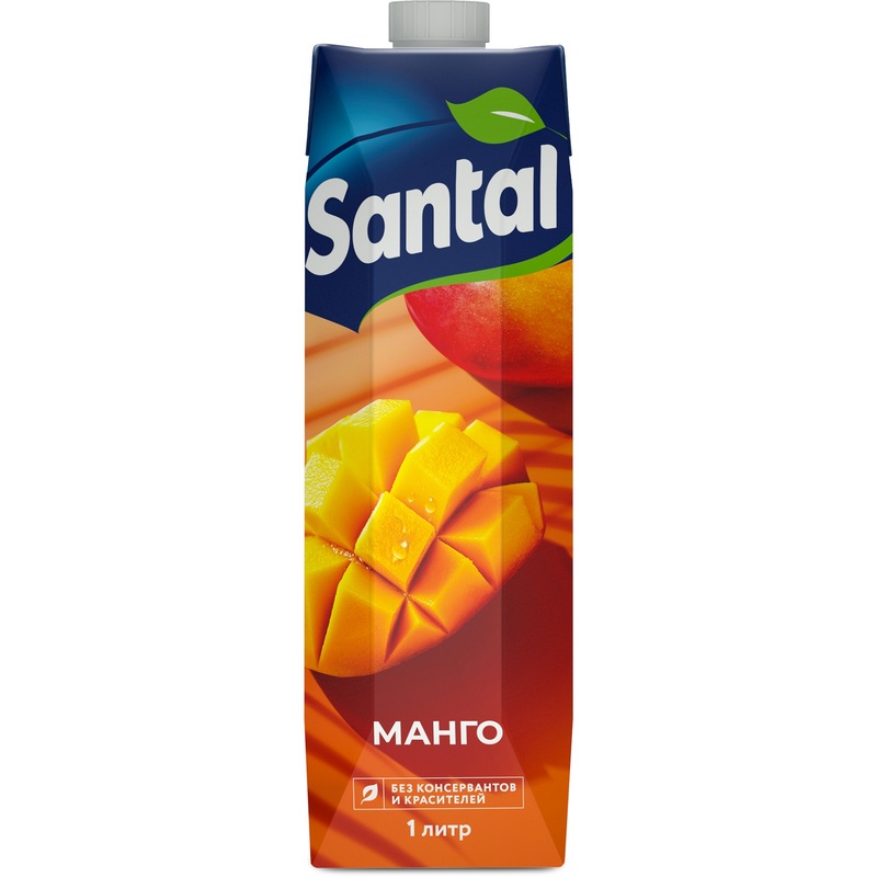 Изображение товара Нектар Santal манговый с мякотью 1 л